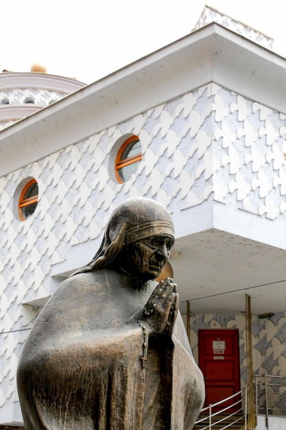 SKOPJE MACEDONIA OCTOBER 182016 Memorial House of Saint Mother Teresa in Skopje Museum of Mother Teresa Humanitarian Worker and Nobel Prize Winner in Skopje Macedonia