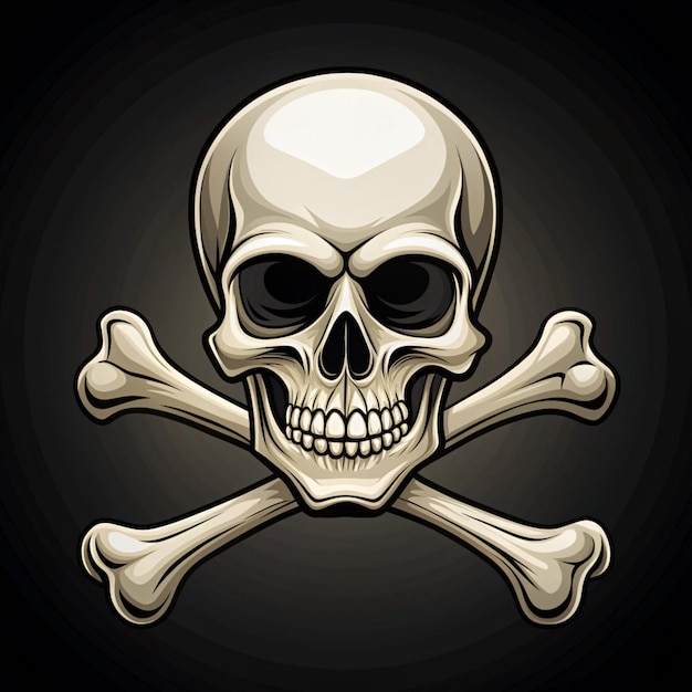 a skull and crossbones logo with a skull and crossbones