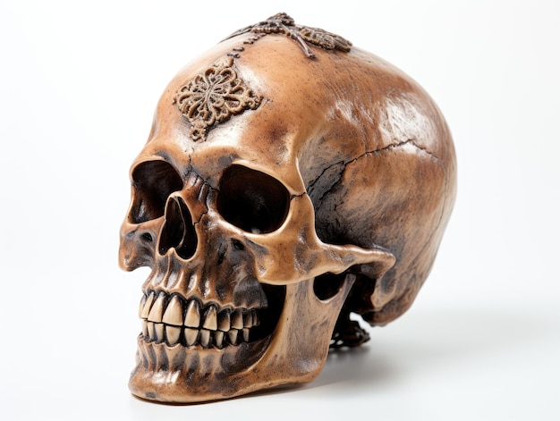 Skull decoration HD 8K wallpaper Stock Photographic Image