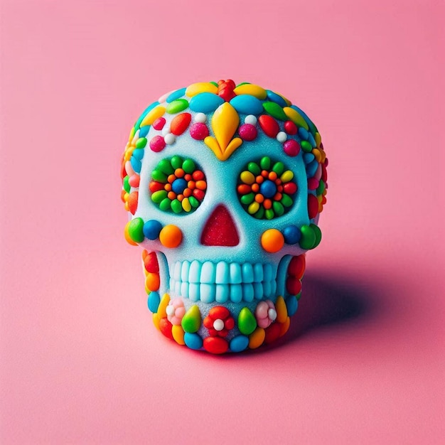 Skull made of sugar