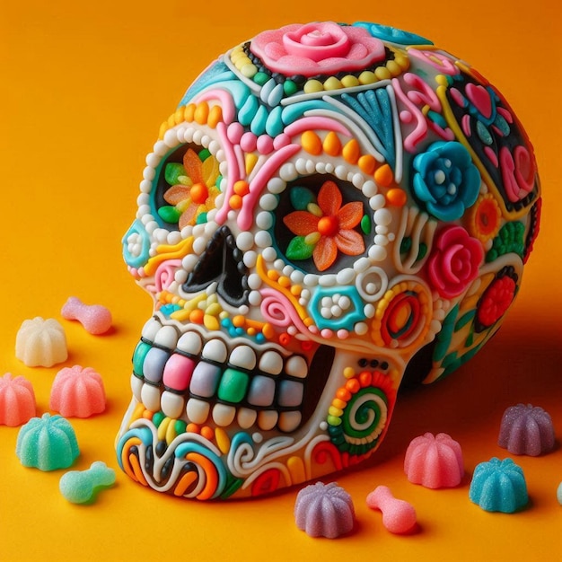 Skull made of sugar