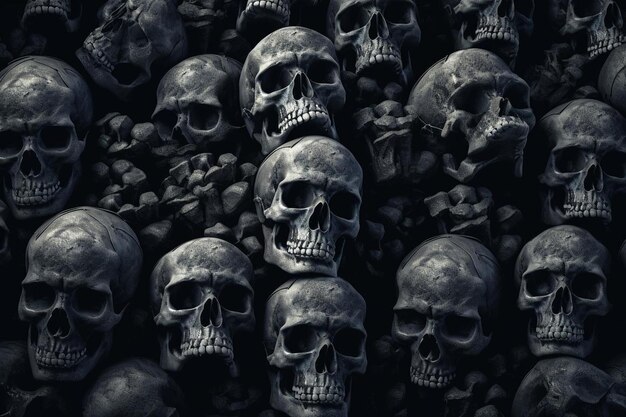 Skull Pattern Images background and copy space