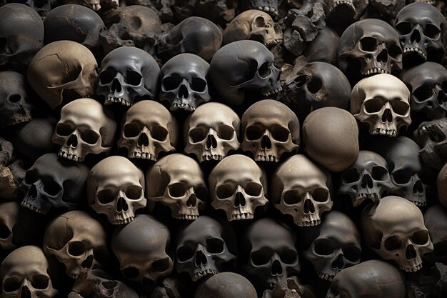 Skull Pattern Images background and copy space