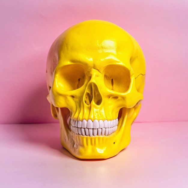 Skull in vintage stule