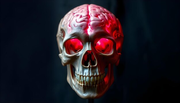 Photo skull with brain image 8