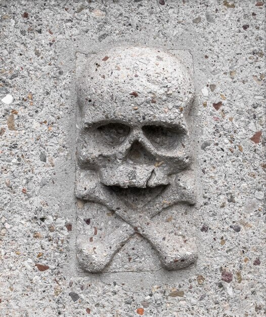 Photo skull with crossbones