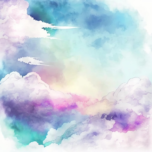 Sky background in pastel tones