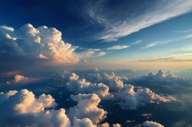 Sky Background with Clouds