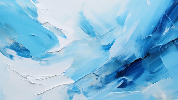 Sky Blue Abstract Watercolor Painting Artwork For Mobile And Desktop