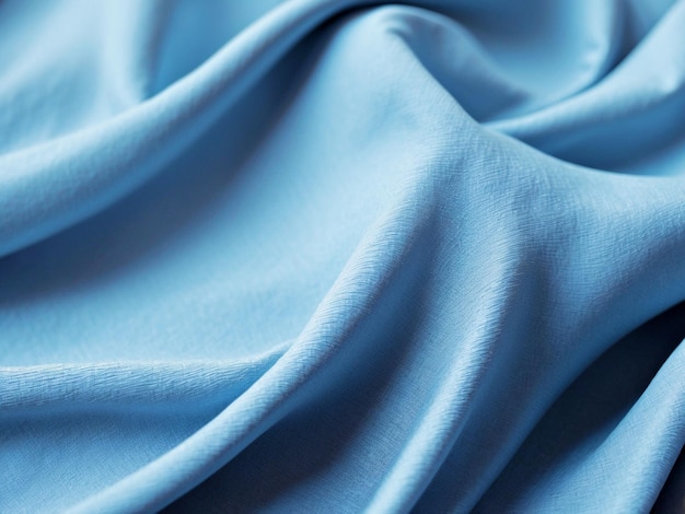 Sky blue rayon fabric beautiful textured