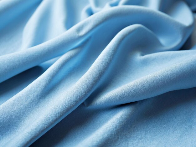 Sky blue rayon fabric beautiful textured