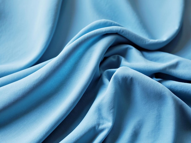 Sky blue rayon fabric beautiful textured