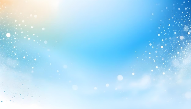 sky blue and white small bubbles background