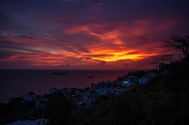 Sky cloud cinematic Natural sky beautiful and cinematic sunset texture background