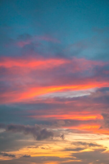 Sky cloud cinematic Natural sky beautiful and cinematic sunset texture background