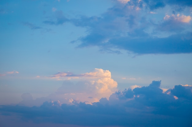 Sky and clouds before sunset background