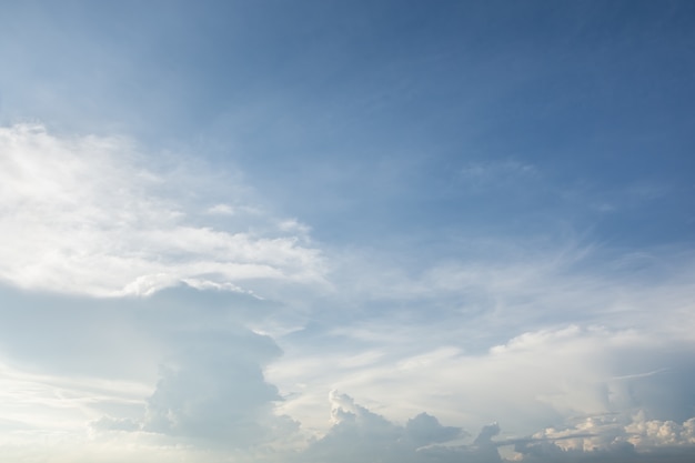 Sky clouds in the evening.