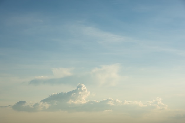 Sky clouds in the evening.