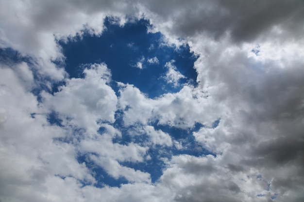 Sky clouds flight