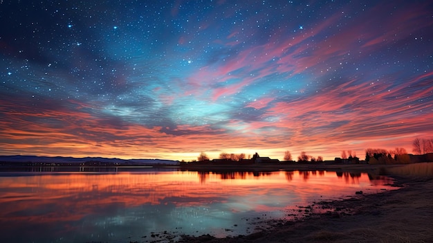 sky clouds stars