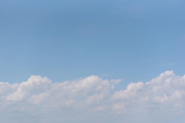 Sky cloudscape with blue sky and white clouds