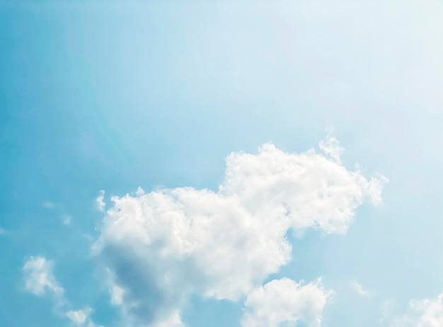 Sky and fluffy cloud scenery in the morning is incredibly calming to start the daysky and fluffy