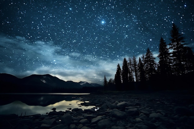 A sky full of stars night landscape photo