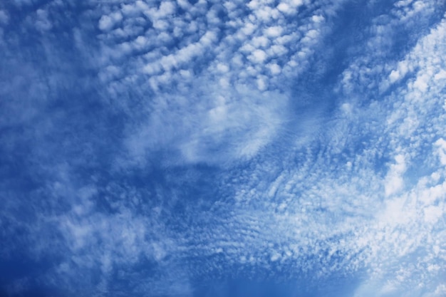 Sky landscape with clouds in pastel colors