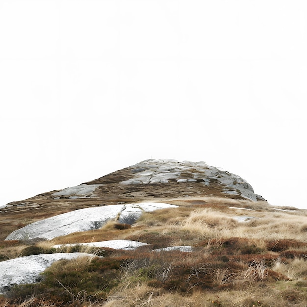 Photo sky mountain himmelbjerget danish national monument near silkeborg denmark isolated on white