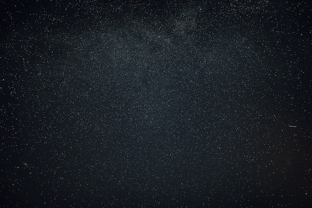 Photo sky in the night with stars planets and comets