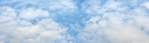 Sky panorama Blue cloudy sky panorama Panoramic Blue sky and white clouds fluffy cloud in blue sky background high resolution