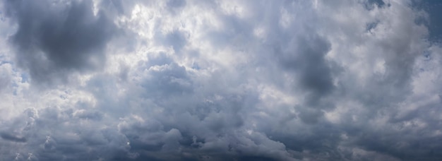 Sky panorama with rainy clouds Backround