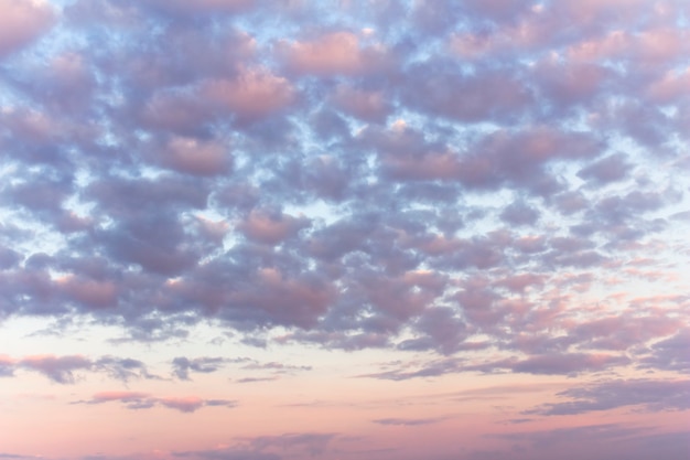 Sky in pink and blue tones horizontal photo