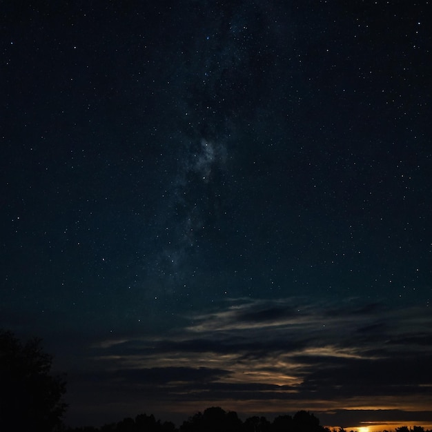 Photo sky and stars at night