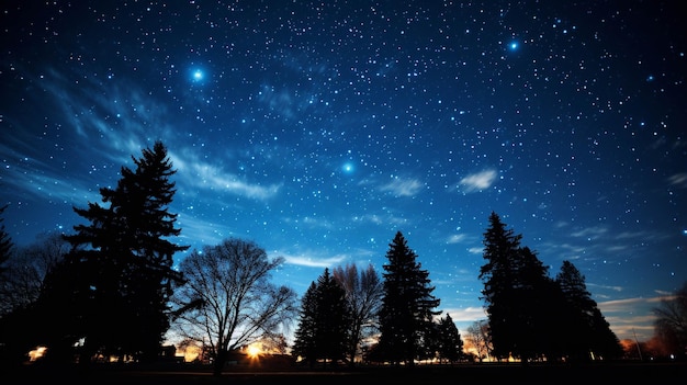 sky with beautiful stars HD wallpaper photographic image