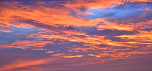 The sky with clouds beatiful Sunset background.