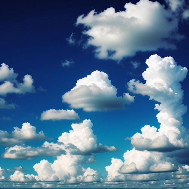 A sky with clouds and the word cloud in the middle