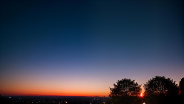 Photo sky with vibrant twilight hues