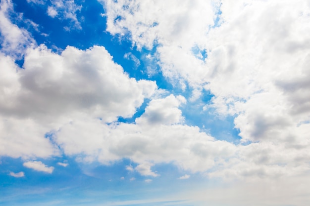 Sky with white clouds