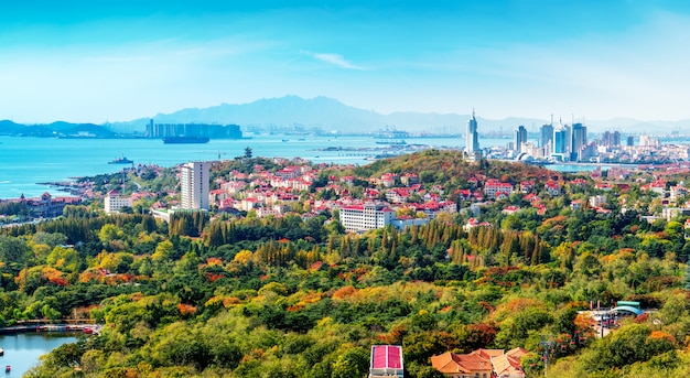 Skyline of Architectural Landscape in Old Town of Qingdao