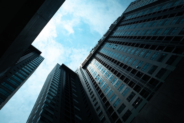 The skyscraper building, modern buildning in shenzhen, China