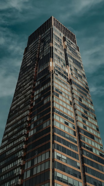 Photo skyscraper exterior with windows