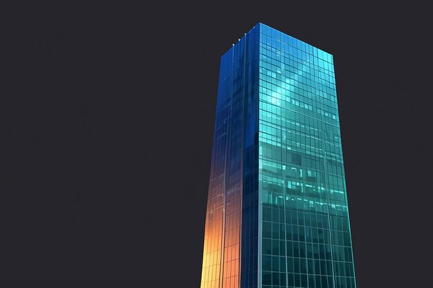 Photo skyscraper isolated on transparent background glass skyline building