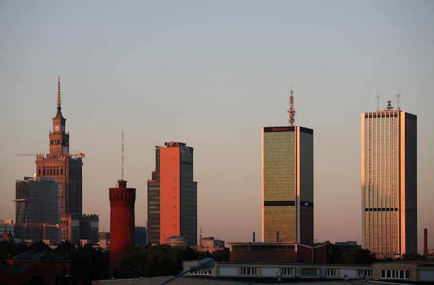 Photo skyscrapers in city against sky