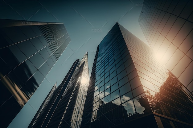 Skyscrapers in the city of barcelona