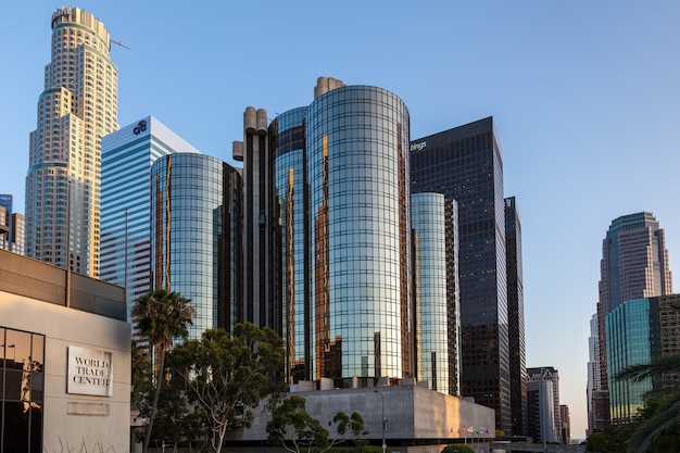 Skyscrapers in the Financial district of Los Angeles California