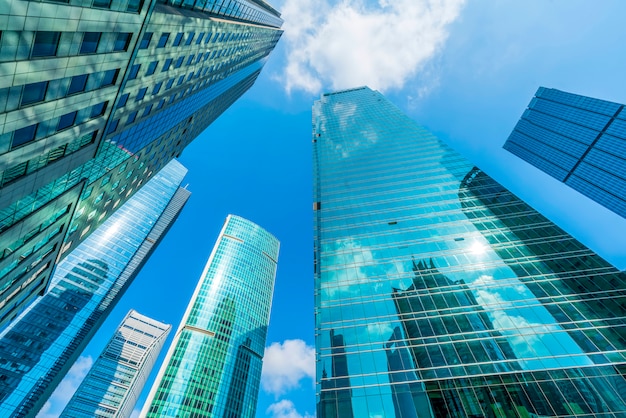 Skyscrapers from a low angle view 