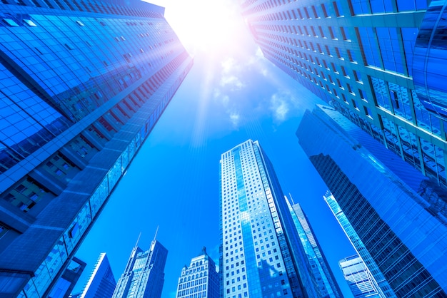 Skyscrapers from a low angle view 