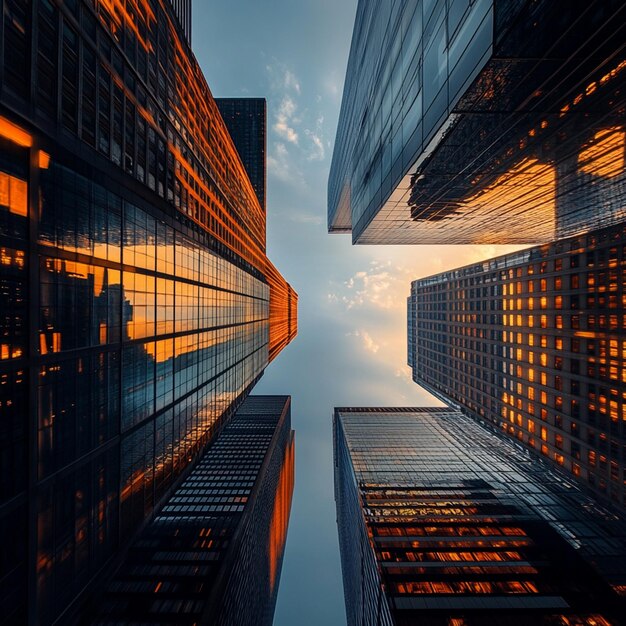 Photo skyscrapers in new york city