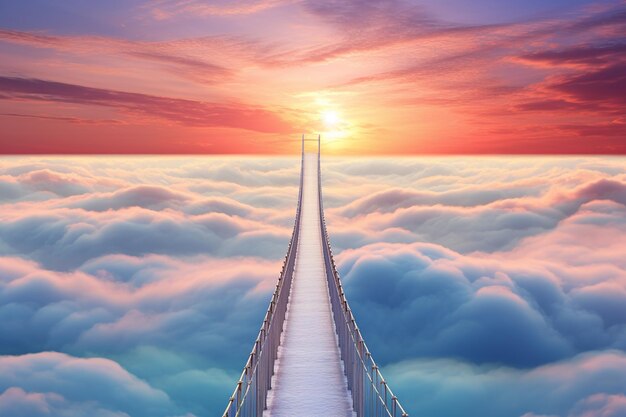 Skyward Sunrise Bridge Generative AI